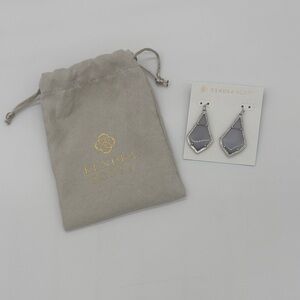 Kendra Scott Alex drop Earrings in Slate Glass